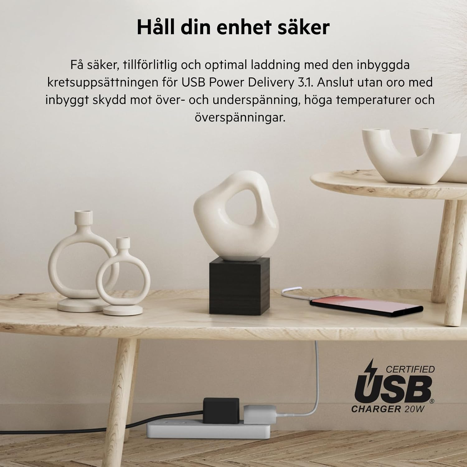 Belkin BoostCharge USB-C Wall Charger 20W, USB-C PD certified with PPS + 1M USB-C to USB-C
Cable Belkin BoostCharge USB-C Wall Charger 20W, USB-C PD certified with PPS + 1M USB-C to USB-C
Cable